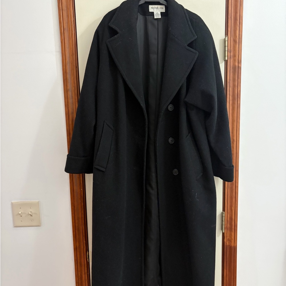 Preston & York Women's Black Pea Coat